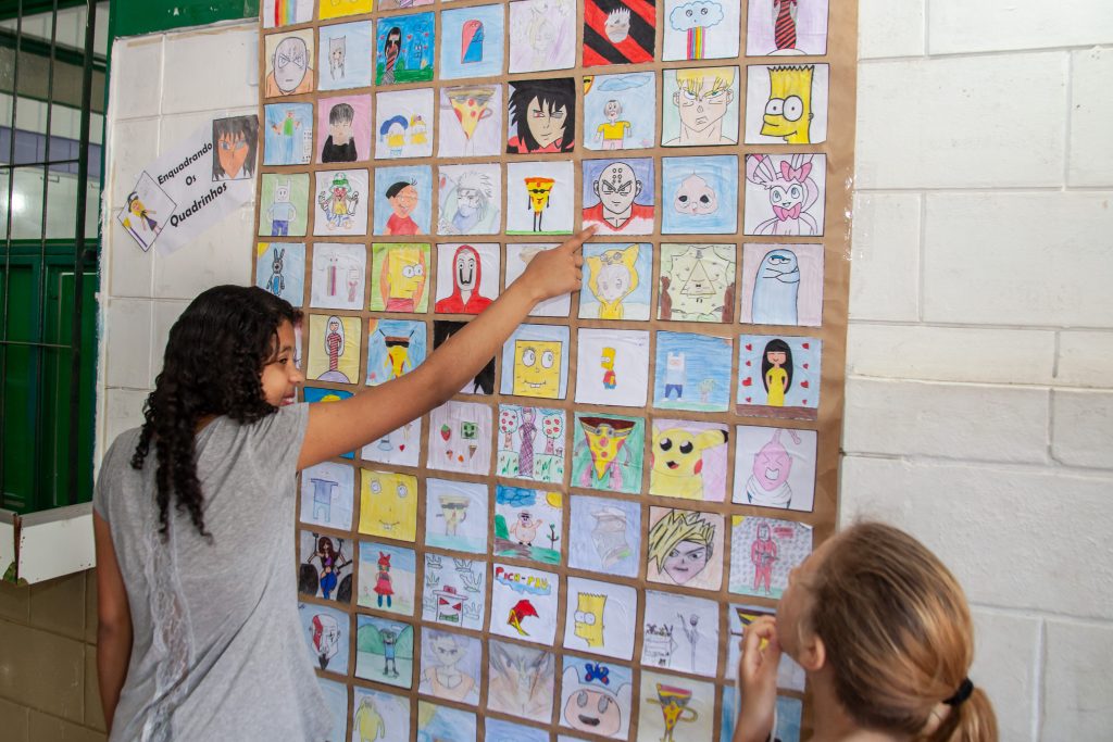 O xeque-mate em sala de aula. Escola Erna Würth, em Canoas