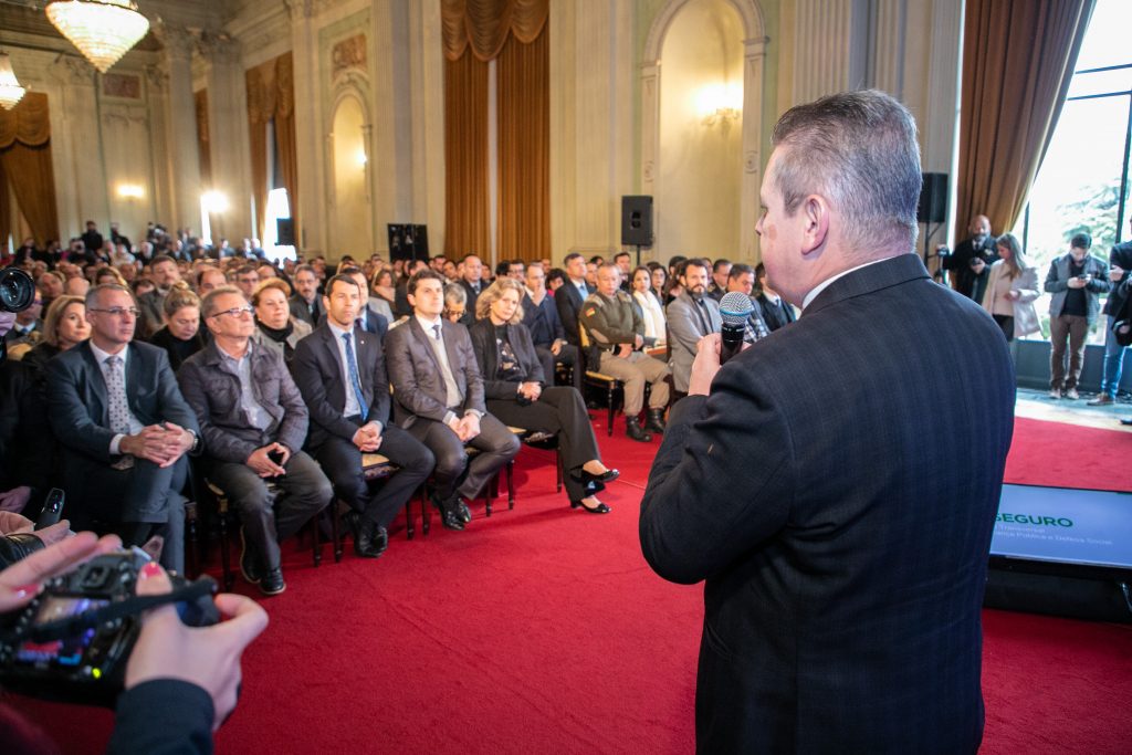 Vice-governador, Ranolfo Vieira Júnior, durante evento sobre 120 dias do programa RS Seguro