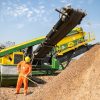 A usina de reciclagem de resíduos da construção civil de Canoas recebeu mais uma parte do maquinário, que produz 150 toneladas por hora
