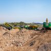 A usina de reciclagem de resíduos da construção civil de Canoas recebeu mais uma parte do maquinário, que produz 150 toneladas por hora