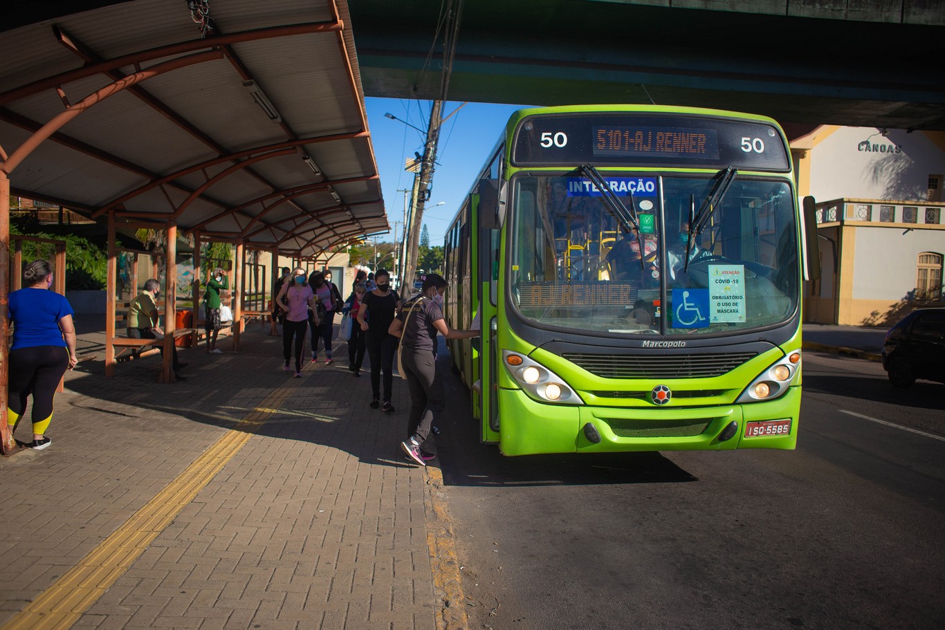 Como chegar até Rua Dom João Bosco em Canoas de Ônibus ou Metrô?