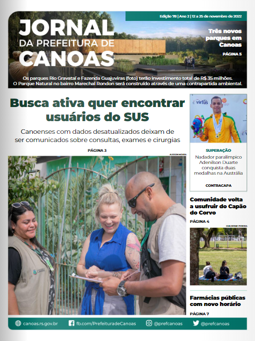 Jornal Da Prefeitura De Canoas Edição 78 | 12 a 25 Novembro de 2022