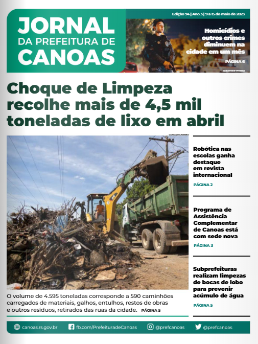 Jornal Da Prefeitura De Canoas Edição 94 | 9 a 15 de maio de 2023
