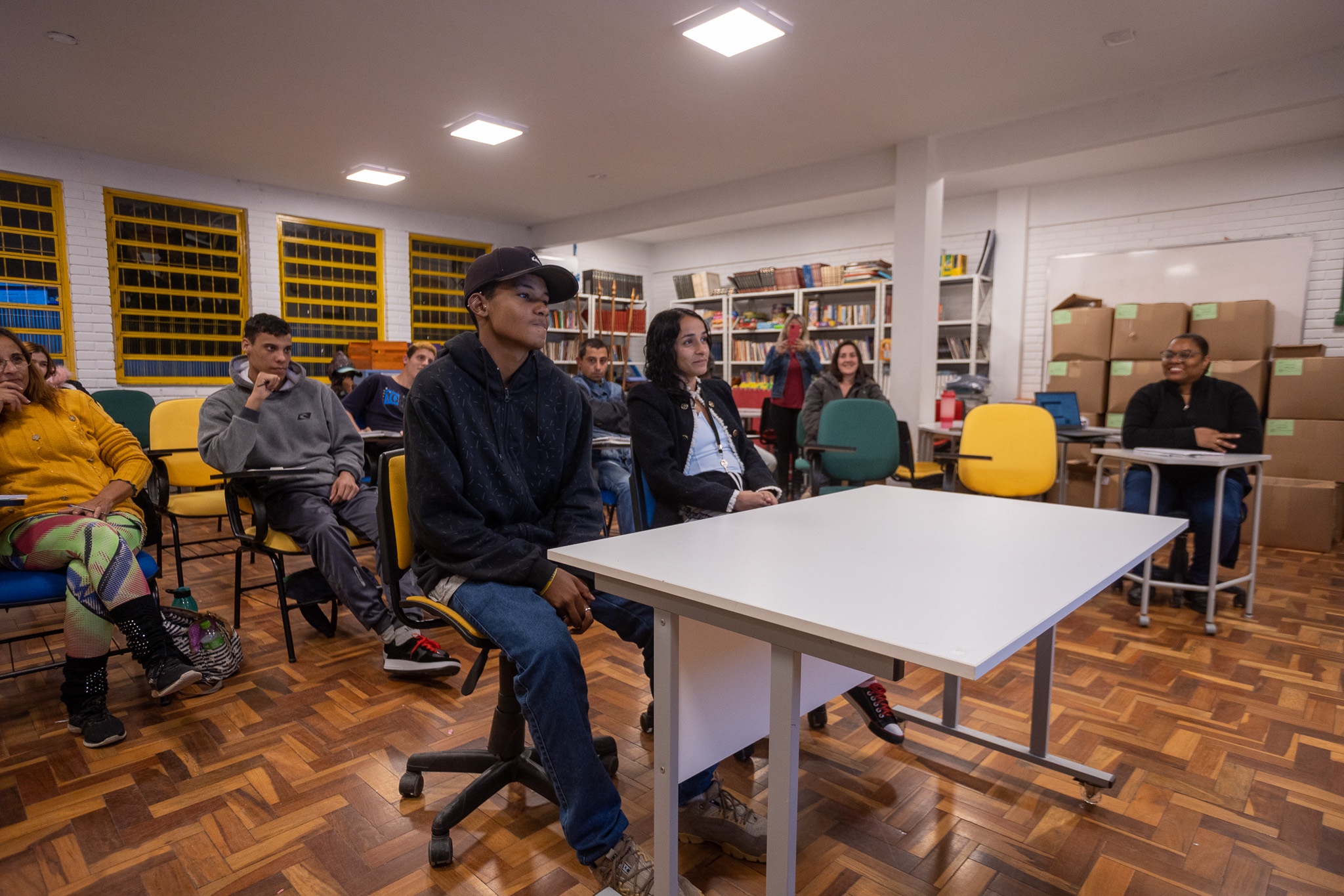 O xeque-mate em sala de aula. Escola Erna Würth, em Canoas