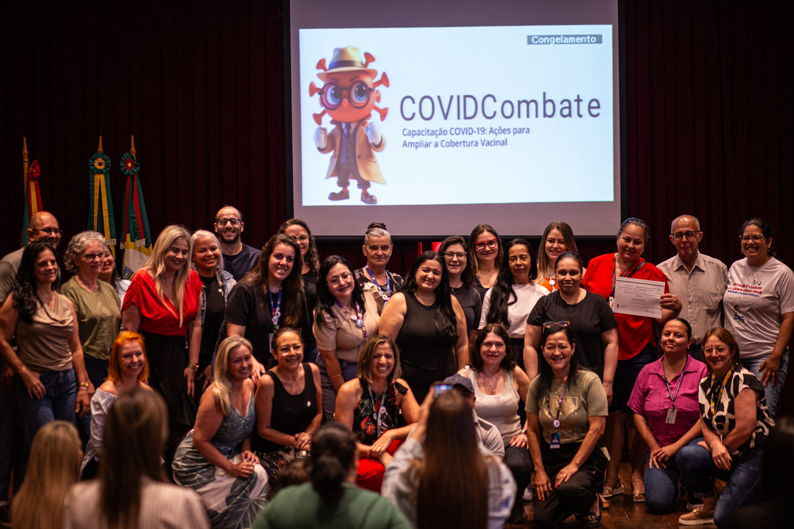 Servidores da Saúde concluem curso de enfrentamento à baixa cobertura vacinal infantil contra a Covid-19