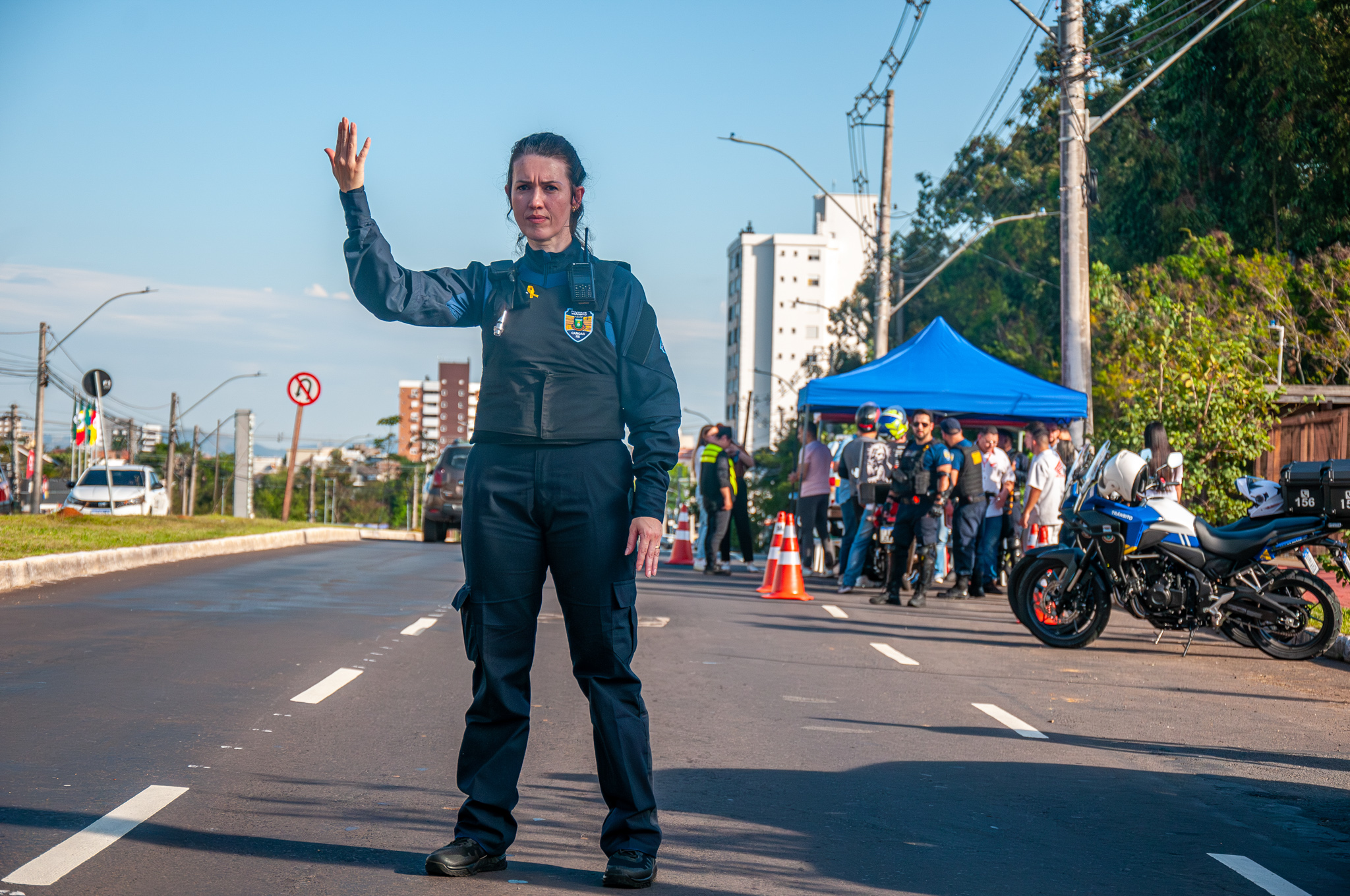 Pit stop gratuito reforça segurança de motociclistas em ação do Maio Amarelo em Canoas