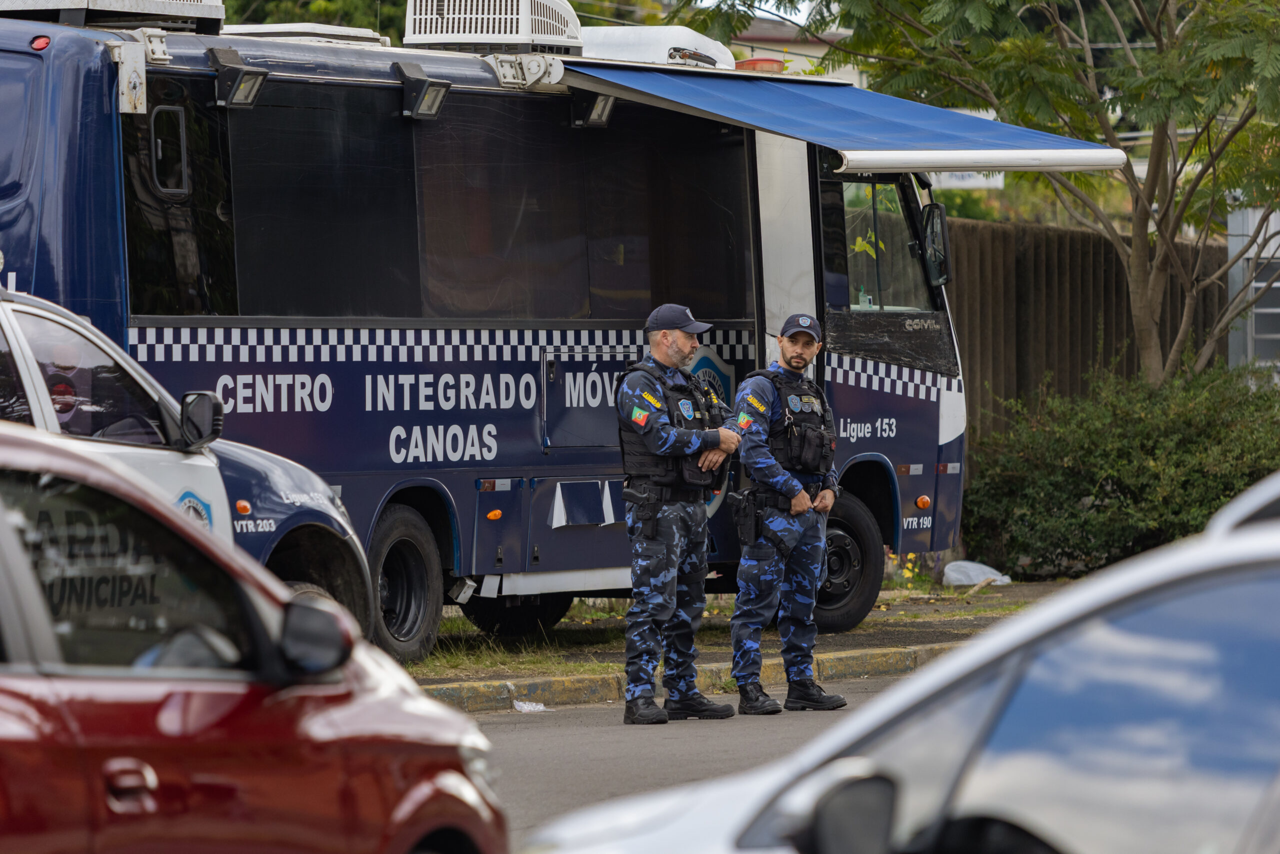 Base móvel da Guarda Municipal reforça segurança em bairros e na área central de Canoas