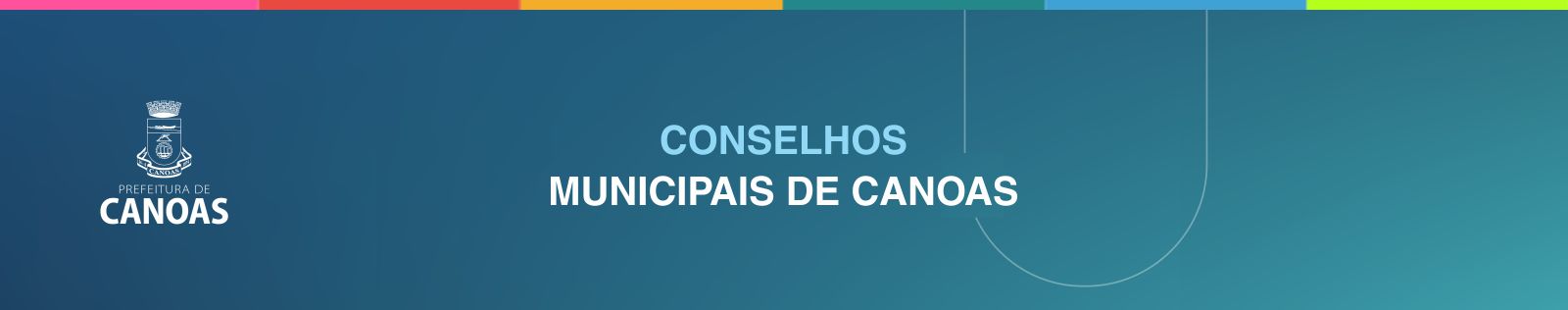 banner interno conselhos municipais - prefeitura de canoas